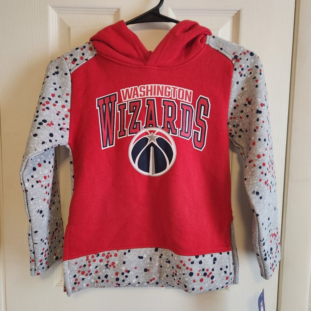 Washington Wizards Kids NBA Hoodie Size S (6/6X) Red & Gray NWT​